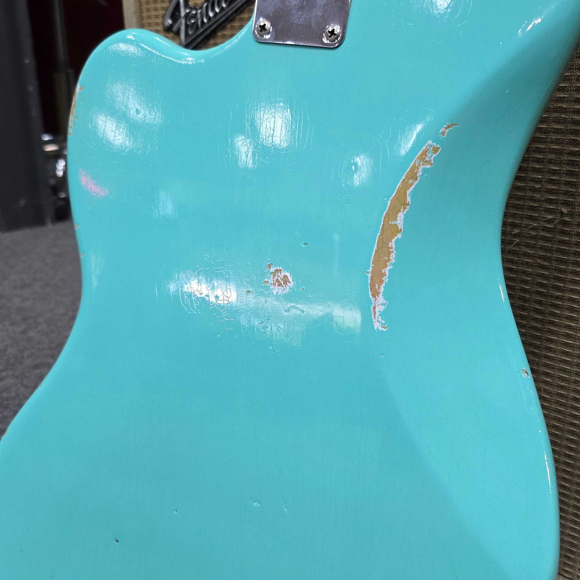 sold *** 1965 Fender Jazzmaster L Series Surf Green Vintage Electric Guitar W/Case