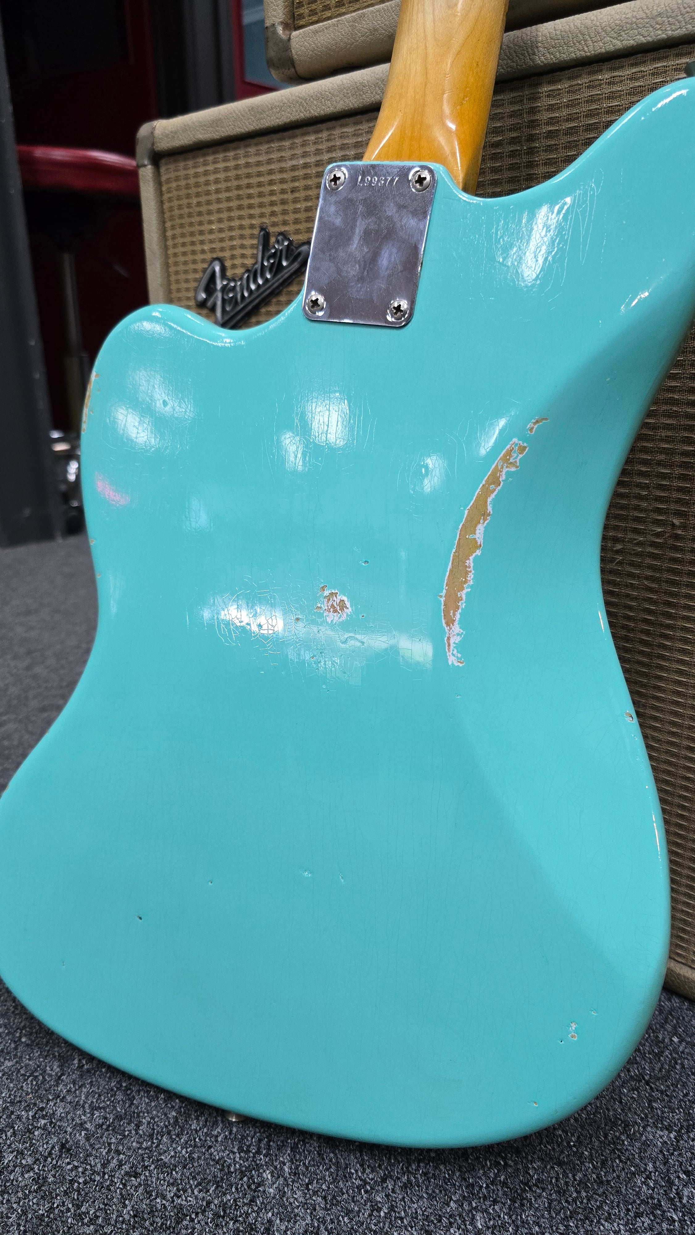 sold *** 1965 Fender Jazzmaster L Series Surf Green Vintage Electric Guitar W/Case