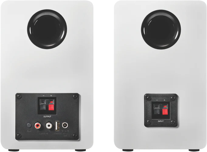 Audio Technica Powered Bluetooth bookshelf speakers - White W/ FREE T-SHIRT (while stock lasts)