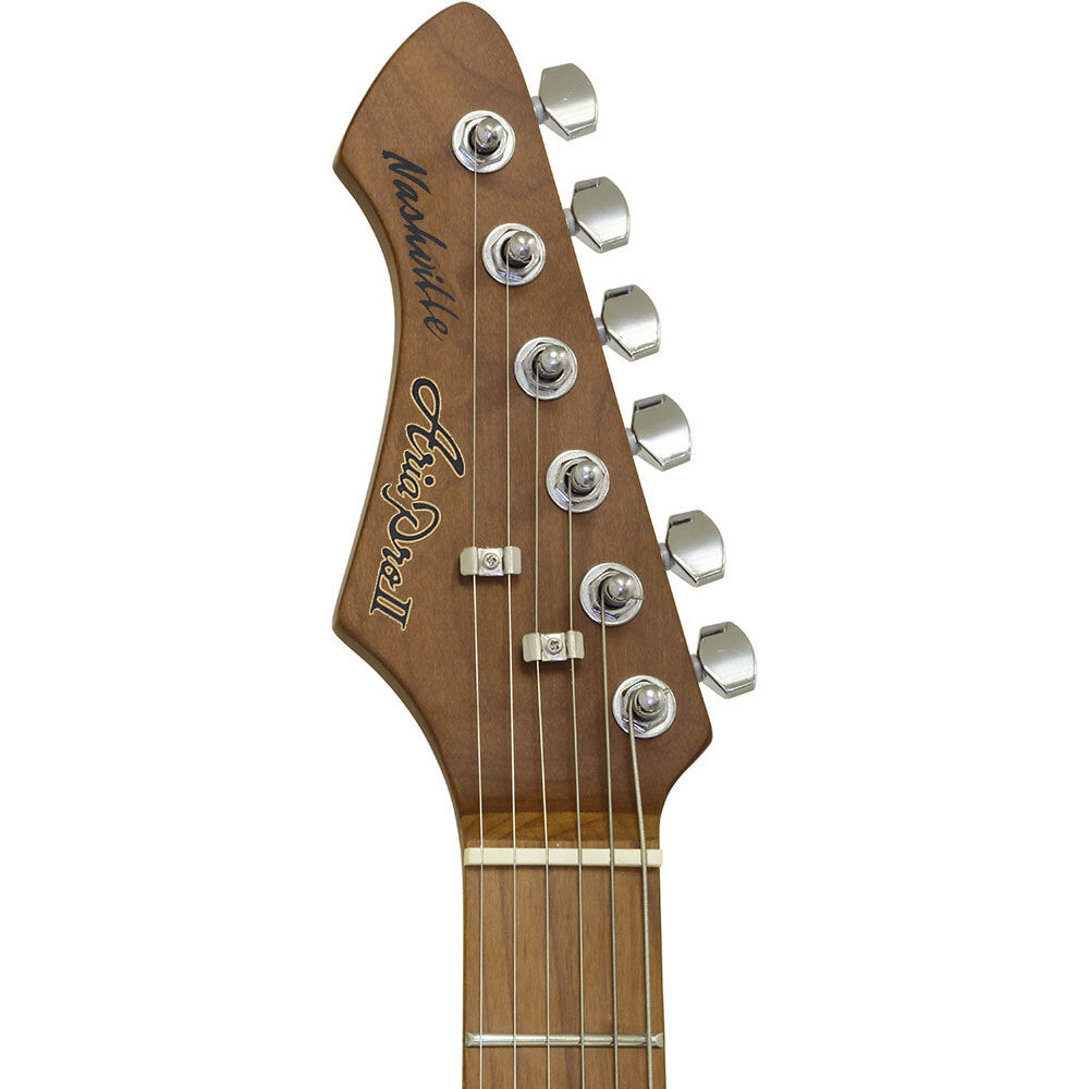 Aria 615-MK2 Nashville Electric Guitar in Turquoise Blue Gloss Finish Aria Pro II Hot Rod Collection