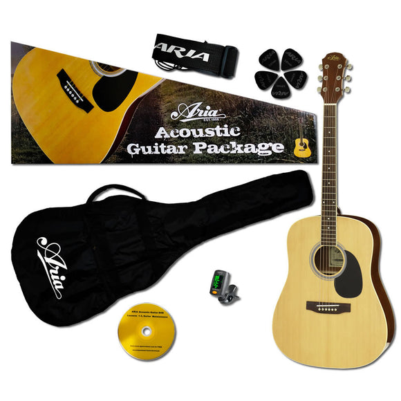 Aria Prodigy Series Acoustic Guitar Package