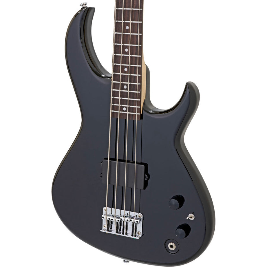 Aria Pro II SB-ONE Series Electric Bass Guitar in Black Gloss