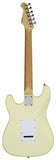 Aria Pro II STG-Series Electric Guitar in Vintage White with White Pickguard