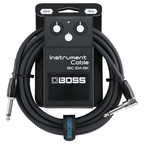 BOSS BIC10ABK Instrument Cable 10ft / 3m - Angled/Straight - Black