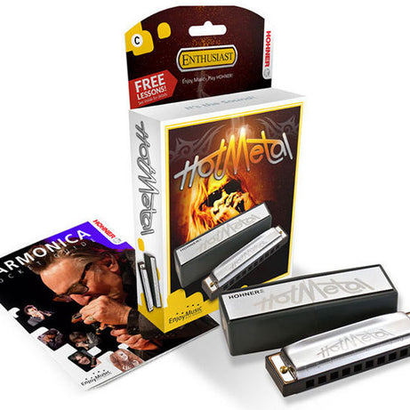 Hohner Enthusiast Series Hot Metal Harmonica