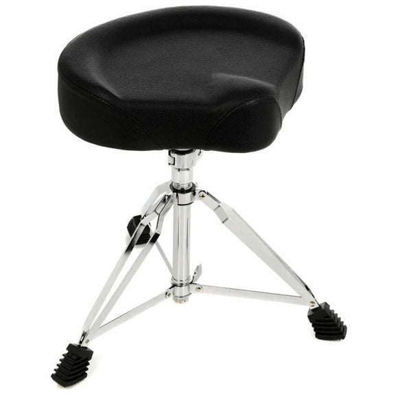On-Stage Double-Braced Moto-Style Drum Throne Wiggle Free Design