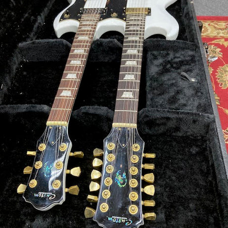 Custom Double Neck Electric Guitar in Hard Case Secondhand