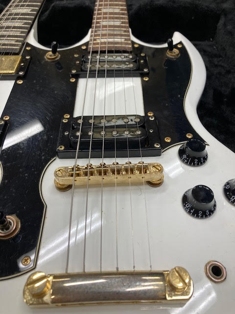 Custom Double Neck Electric Guitar in Hard Case Secondhand