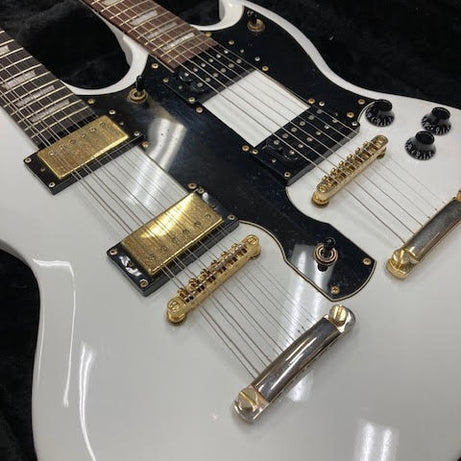 Custom Double Neck Electric Guitar in Hard Case Secondhand