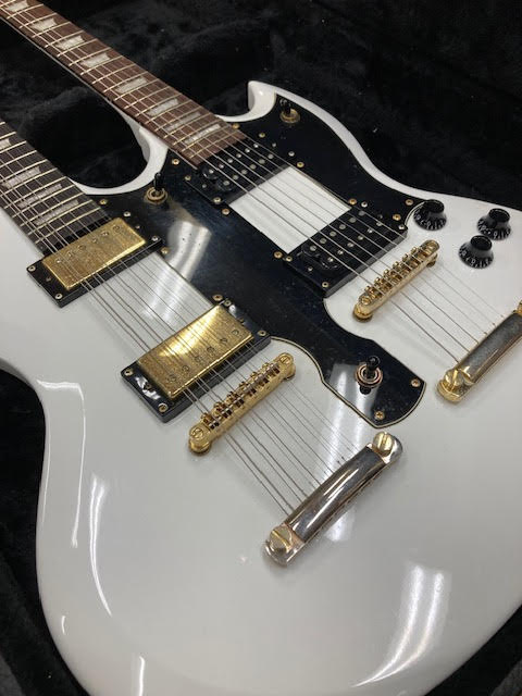 Custom Double Neck Electric Guitar in Hard Case Secondhand