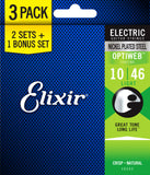Elixir 3-PACK Electric Optiweb Strings