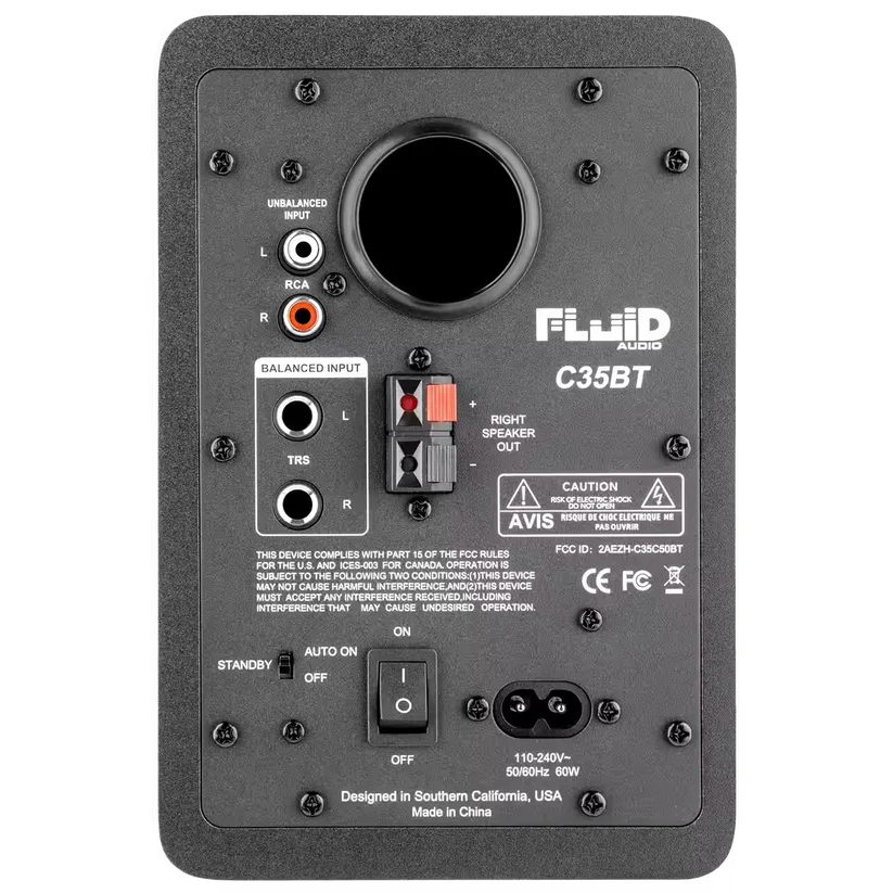 Fluid Audio C35BT Active 3.5” Two-Way Studio Reference Monitor (Pair)