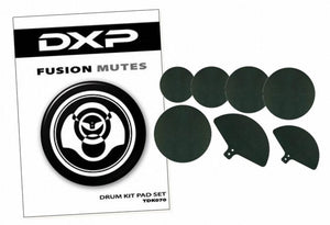 DXP Fusion Drum Mutes 10", 12", 2 x 14", 20" drum pads, 14"-16" and 18"-20" cymbal pads.