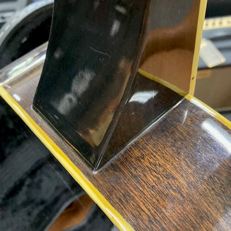 Regal Black Lightning Square Neck Resonator Slide Dobro W/Case (Pre-Owned)