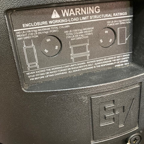 EV ZXA5 powered loudspeakers (PAIR) Preowned