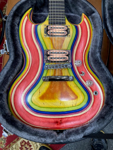 Gibson SG Zoot Rainbow Electric Guitar with Hardcase and Gig Bag