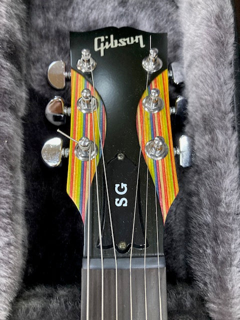 Gibson SG Zoot Rainbow Electric Guitar with Hardcase and Gig Bag