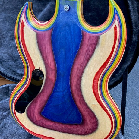 Gibson SG Zoot Rainbow Electric Guitar with Hardcase and Gig Bag