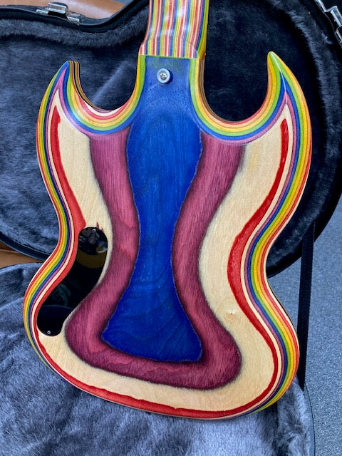 Gibson SG Zoot Rainbow Electric Guitar with Hardcase and Gig Bag