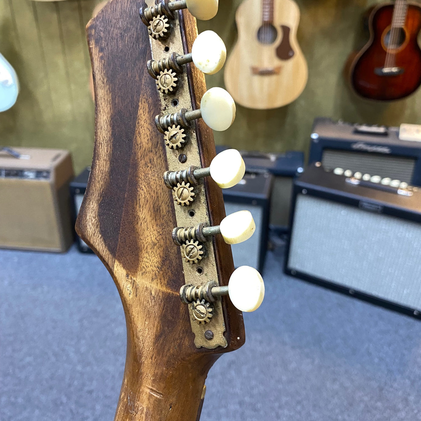 Back of Headstock Vintage Maton