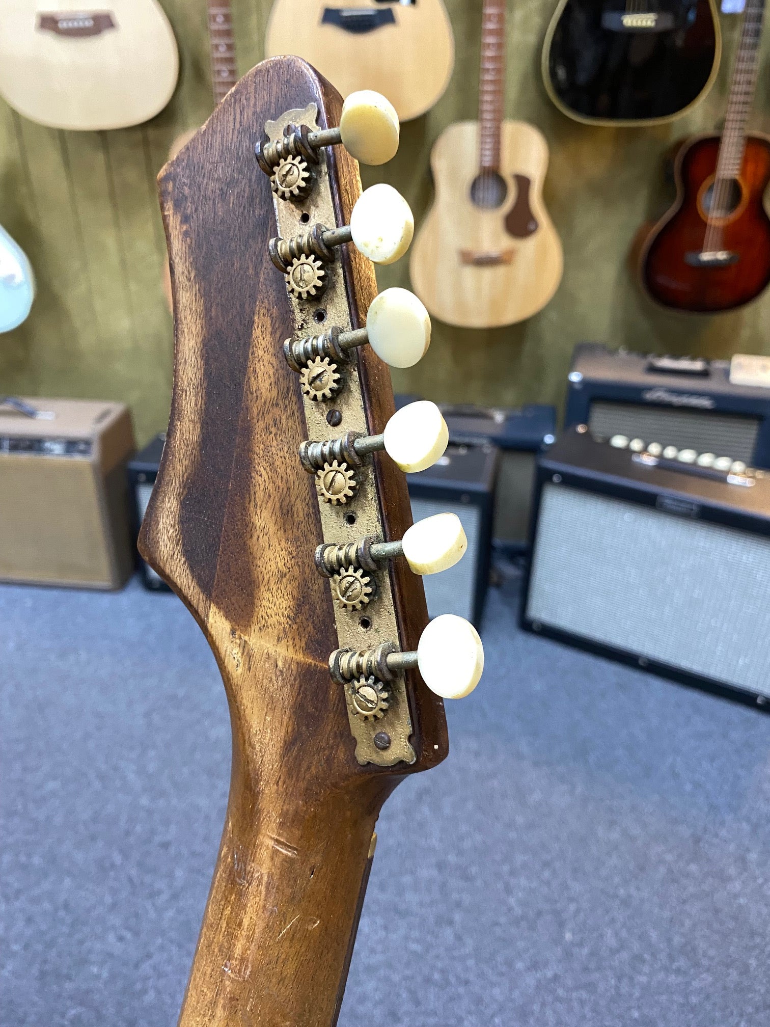 Back of Headstock Vintage Maton