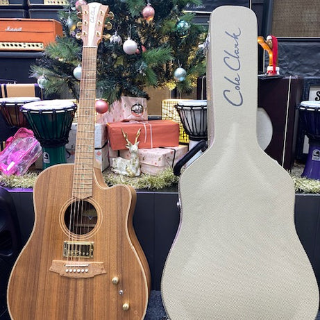 Cole Clark FL2EC Humbucker in Blackwood with original hard case.