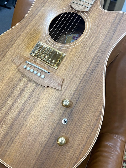 Cole Clark FL2EC Humbucker in Blackwood with original hard case.