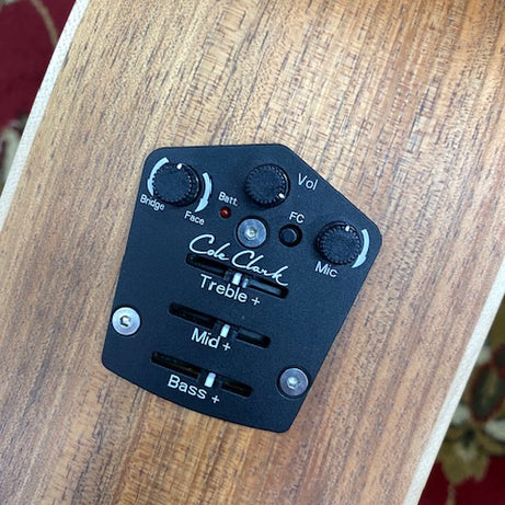 Cole Clark FL2EC Humbucker in Blackwood with original hard case.