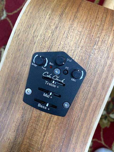 Cole Clark FL2EC Humbucker in Blackwood with original hard case.