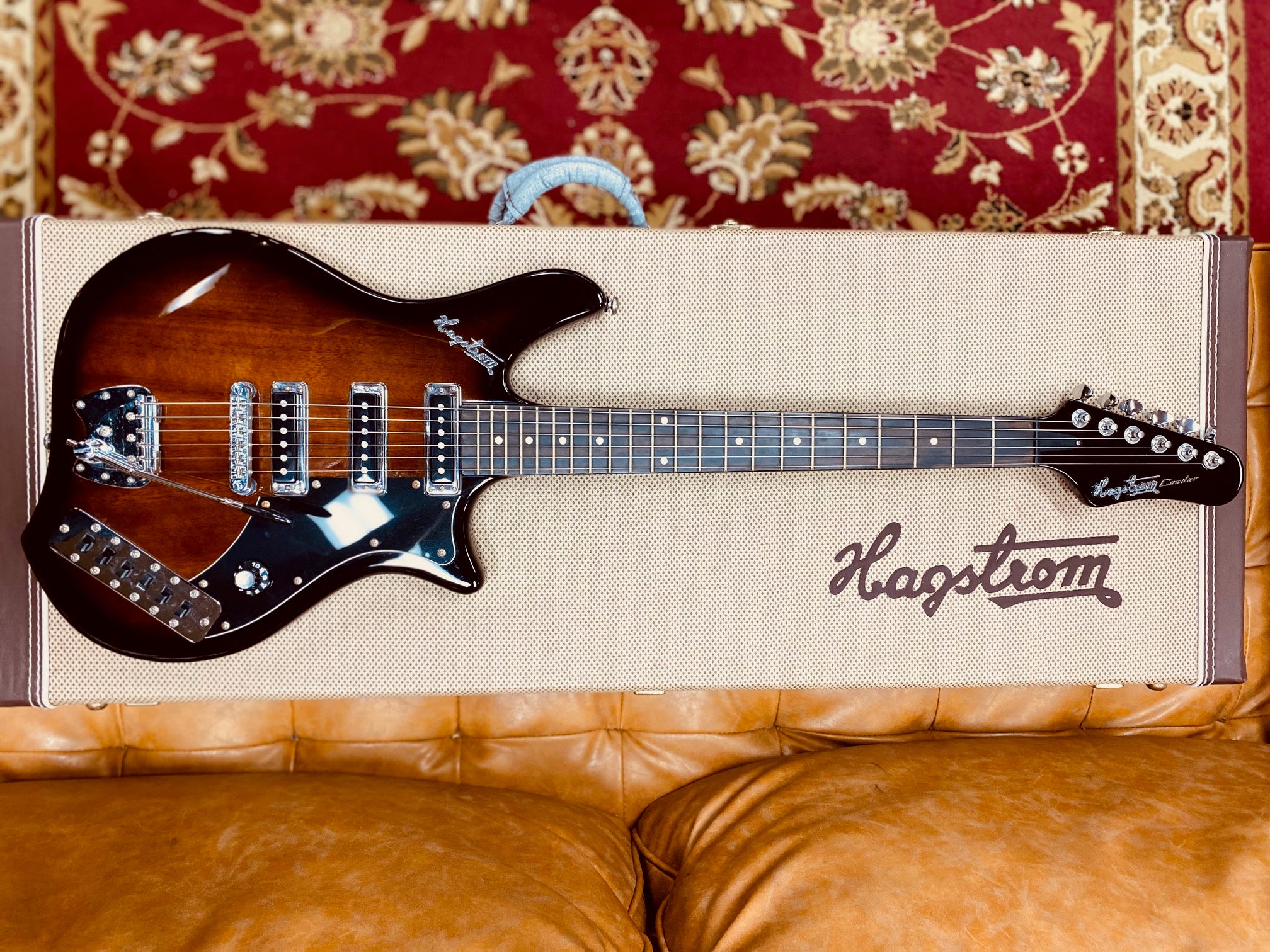 Hagstrom Condor Brownburst Electric Guitar in Hardcase