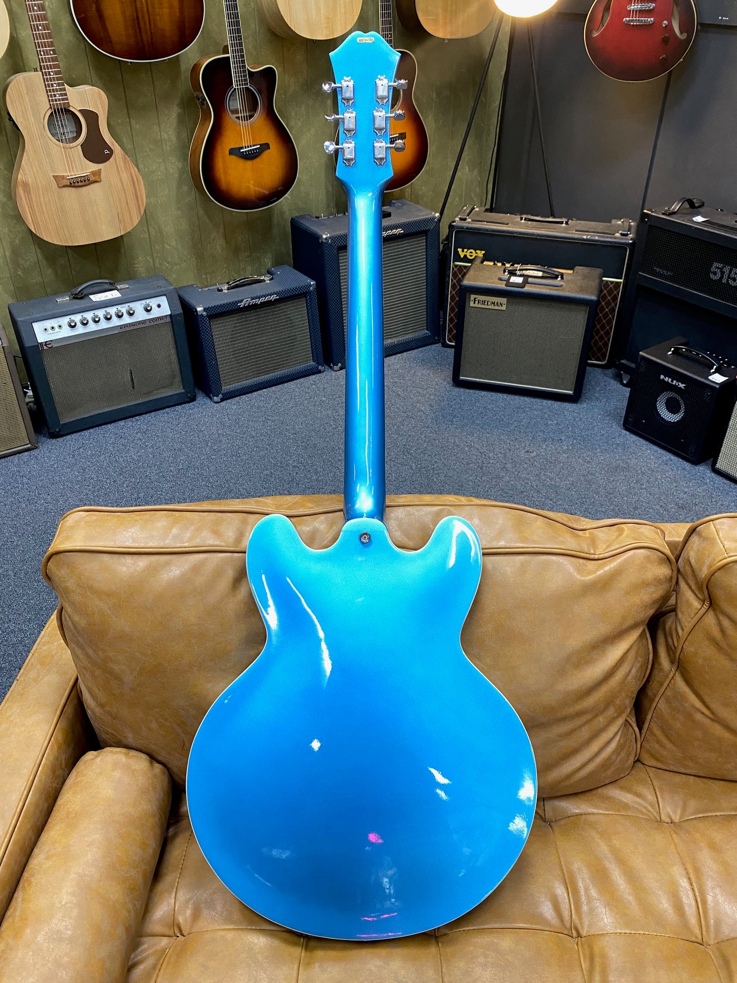 Epiphone Supernova Noel Gallagher 2000 Electric in Blue with Original Hard Case