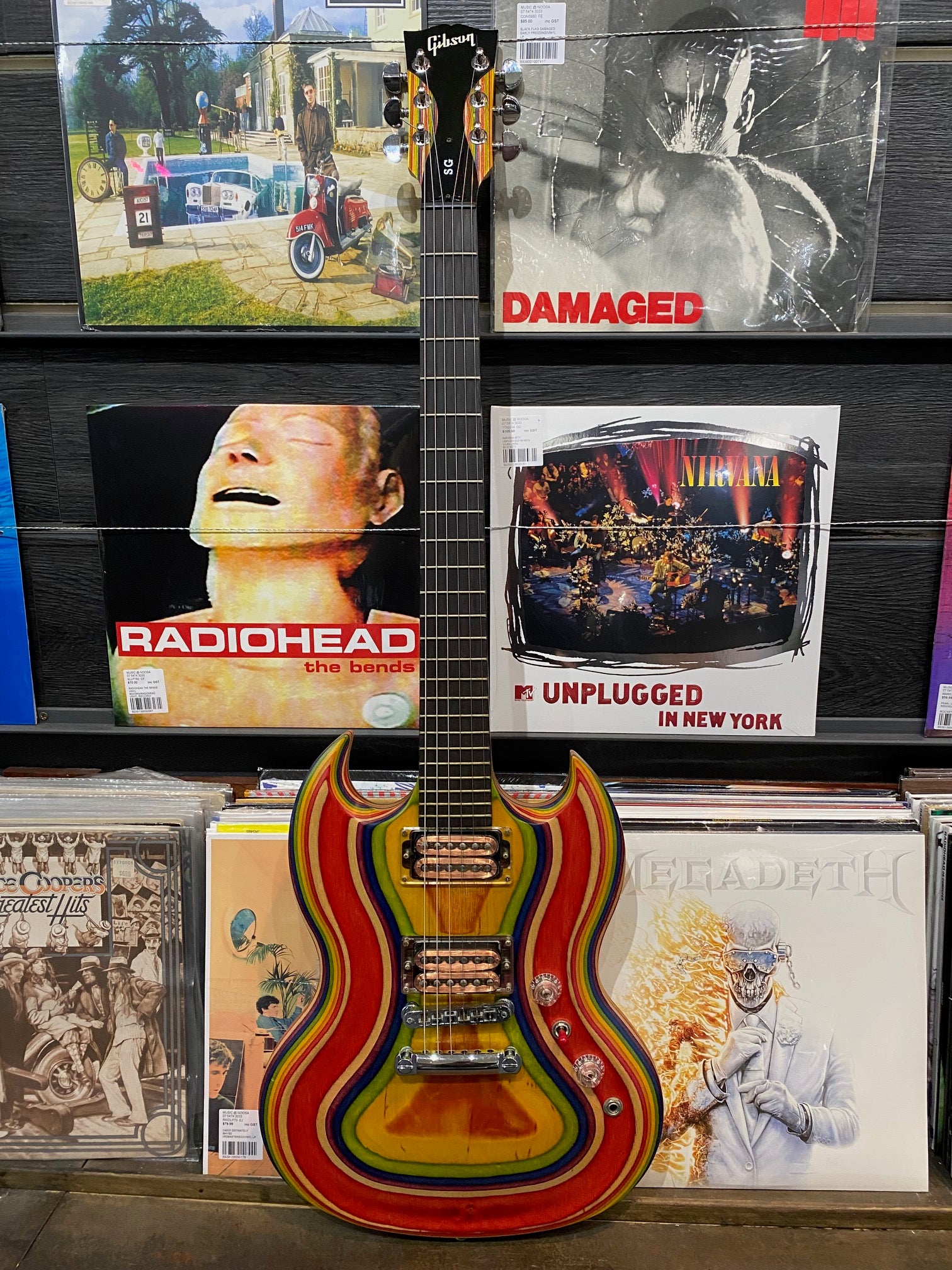 Gibson SG Zoot Rainbow Electric Guitar with Hardcase and Gig Bag