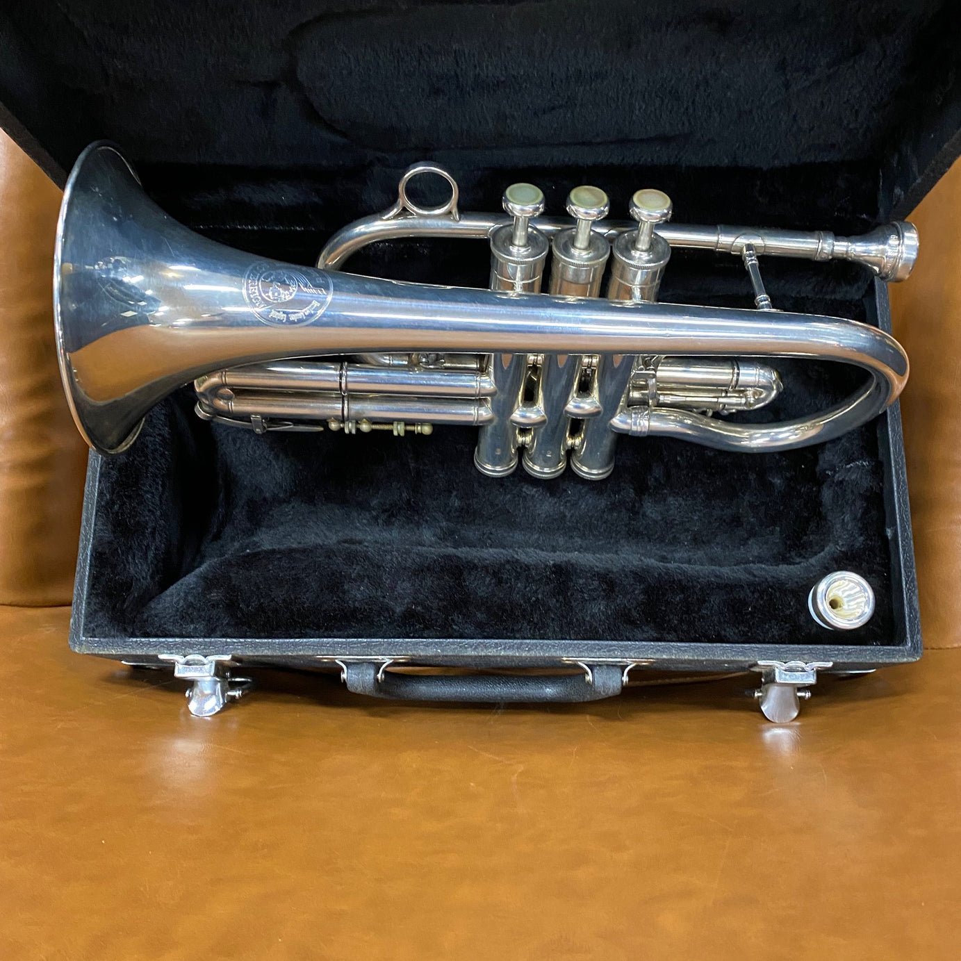 Boosy and Hawkes Sovereign 921 Cornet in case and extra mouthpiece