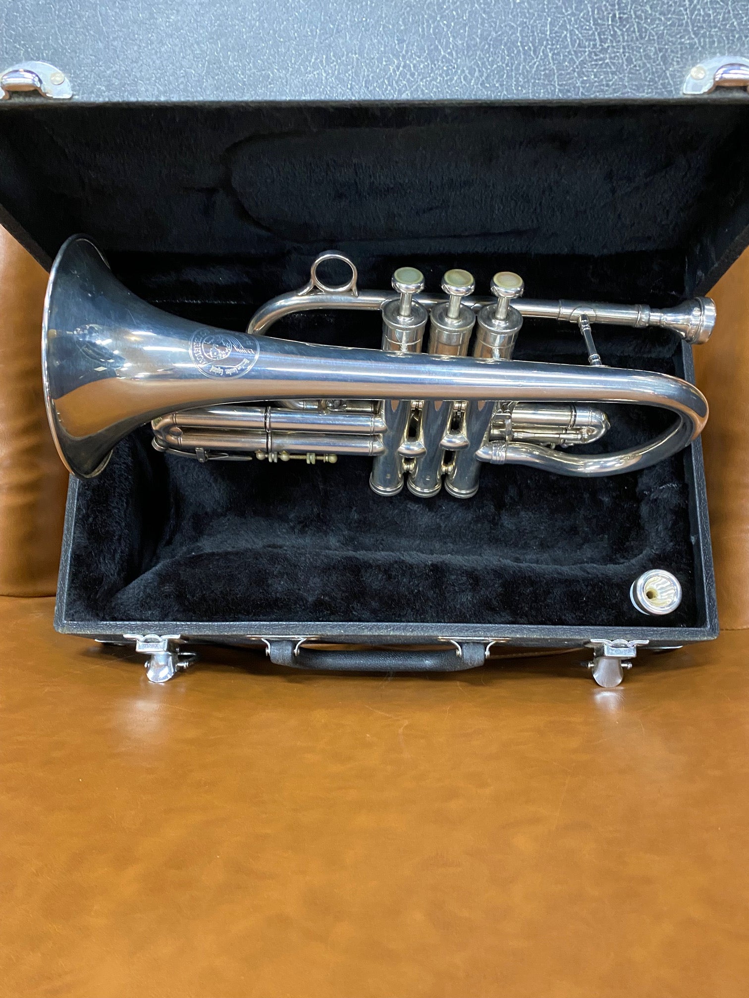 Boosy and Hawkes Sovereign 921 Cornet in case and extra mouthpiece