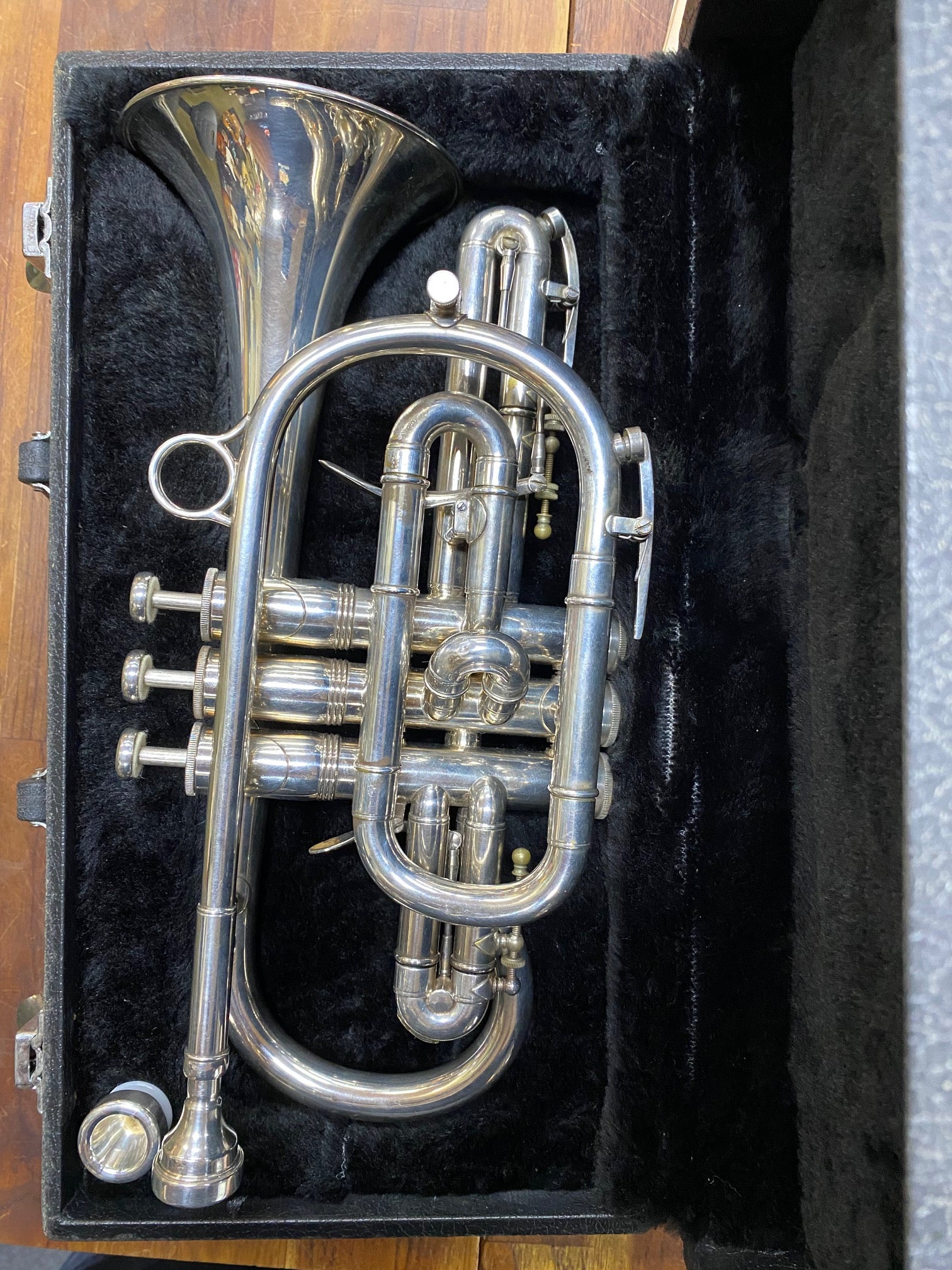 Boosy and Hawkes Sovereign 921 Cornet in case and extra mouthpiece