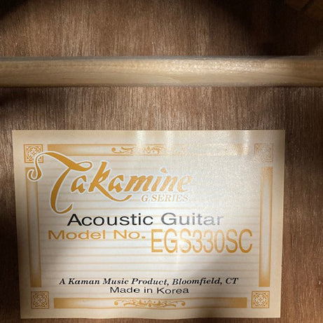 Takamine Acoustic/Electric Made in Korea EGS330SC W/Case (Pre-Owned)