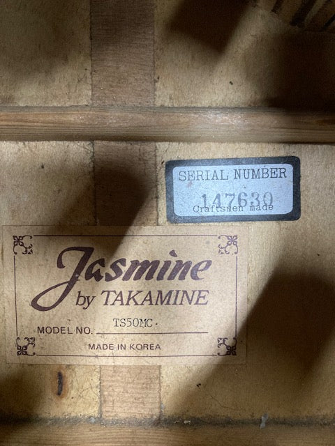 1990's Takamine Jasmine TS50MC Dreadnought Acous/Elec W/Hcase (Pre-Owned)