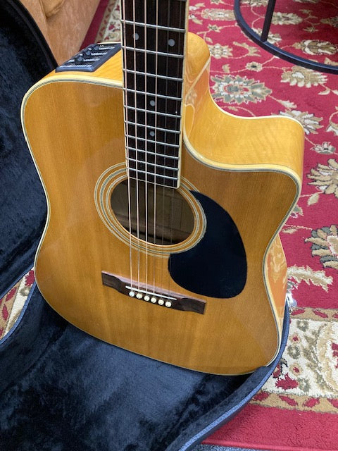 1990's Takamine Jasmine TS50MC Dreadnought Acous/Elec W/Hcase (Pre-Owned)