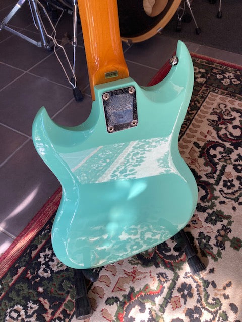 Hagstrom H-III Retroscape Guitar in Aged Sky Blue H-Story Reborn (preowned No case)