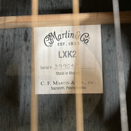 Martin Koa Traveller Mini LXK2 Acoustic Guitar W/Bag (Pre-Owned)