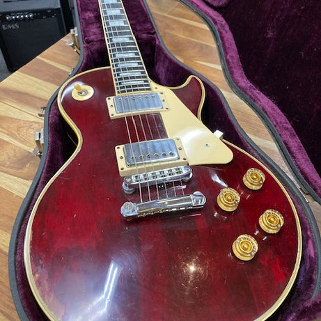 SOLD Vintage 1976 Gibson Les Paul Custom Electric Guitar Wine Red