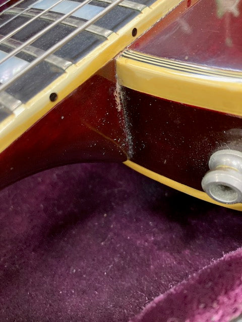 SOLD Vintage 1976 Gibson Les Paul Custom Electric Guitar Wine Red