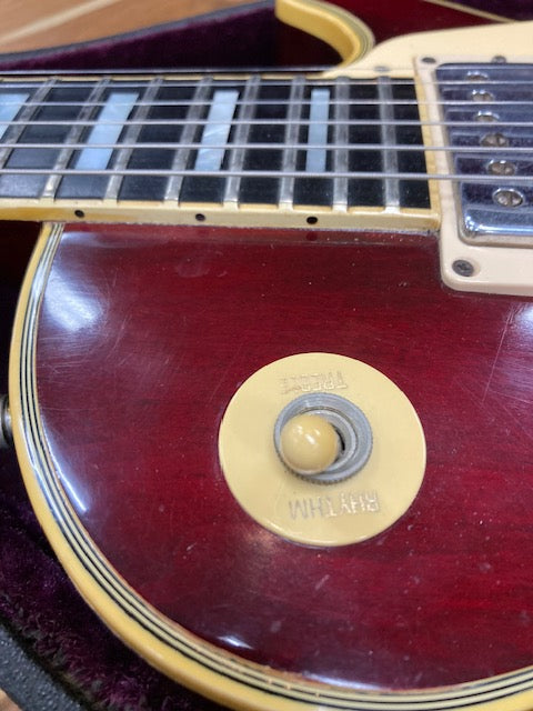 SOLD Vintage 1976 Gibson Les Paul Custom Electric Guitar Wine Red