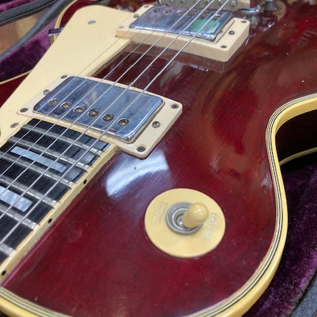 SOLD Vintage 1976 Gibson Les Paul Custom Electric Guitar Wine Red