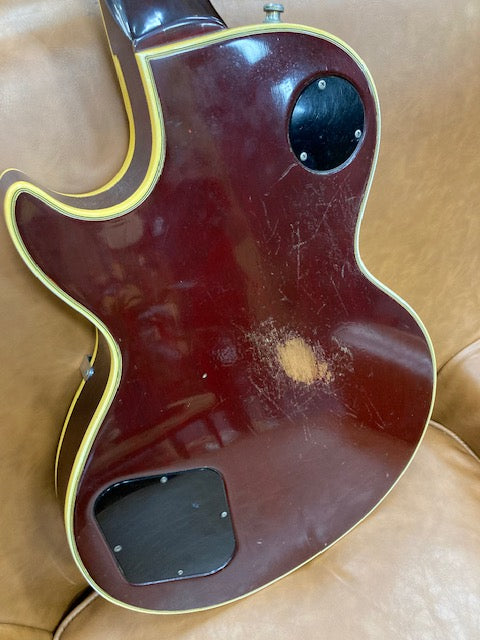 SOLD Vintage 1976 Gibson Les Paul Custom Electric Guitar Wine Red