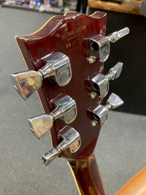 SOLD Vintage 1976 Gibson Les Paul Custom Electric Guitar Wine Red