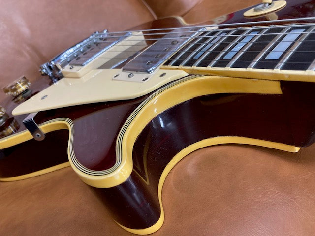 SOLD Vintage 1976 Gibson Les Paul Custom Electric Guitar Wine Red