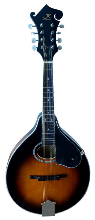 J.Reynolds Deluxe A-Style Mandolin in Tobacco Sunburst Gloss with Florentine Headstock Oval Soundhole