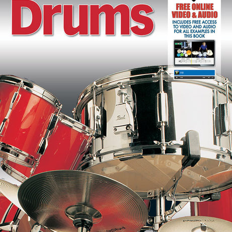 Progressive Beginner Drums Book/Online Video & Audio Learn It, Live It, Love It