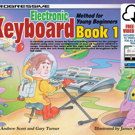 Progressive Keyboard Book 1 for Young Beginners Book/Online Video & Audio Learn It, Live It, Love It